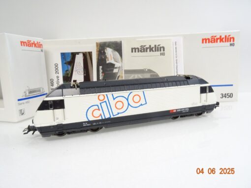 Märklin H0 3450 Schweiz E-Lok Re 460 016-9 CIBA der SBB Delta in OVP JL902