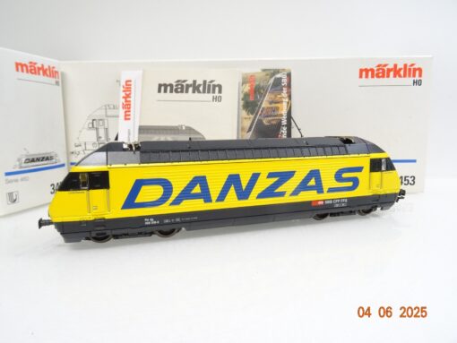 Märklin H0 3453 Schweiz E-Lok Re 460 018-5 Danzas der SBB Delta in OVP JL915