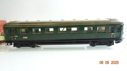 Märklin H0 346/1 Personenwagen 2.Kl.  Blech mit Licht in OVP PR7487 – Bild 3