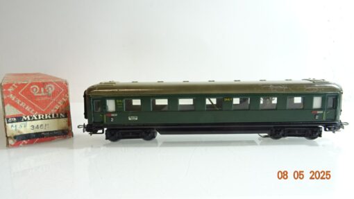 Märklin H0 346/1 Personenwagen 2.Kl.  Blech mit Licht in OVP PR7487
