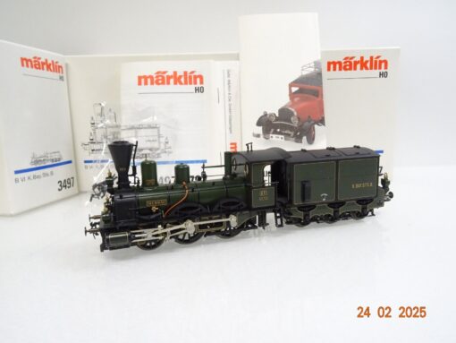 Märklin H0 3497 Dampflok B VI Murnau der K.Bay.Sts.B. Top in OVP LE8860
