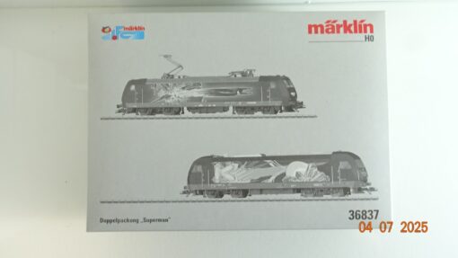 Märklin H0 36837 E-Lok BR 185 Superman Leerverpackung siehe Foto CK9352