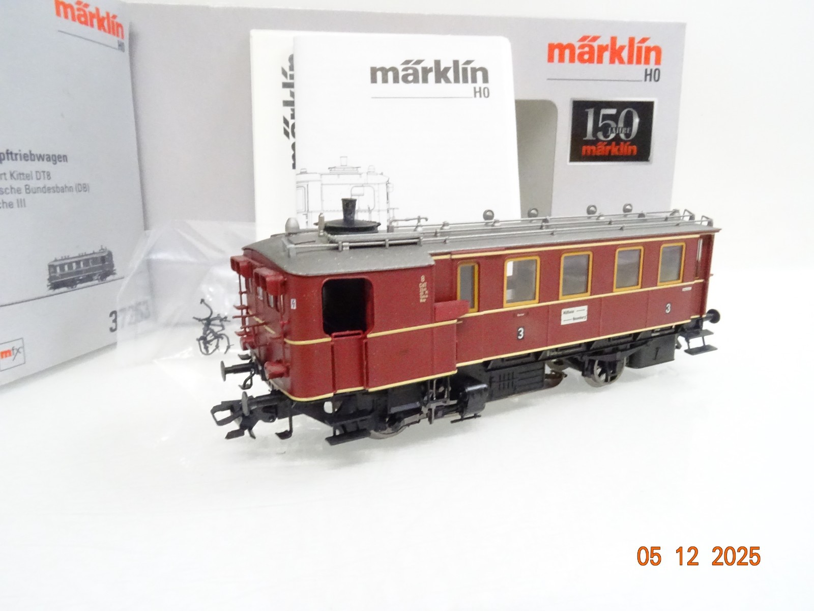 Märklin H0 37253 Dampftriebwagen DT8 Kittel der DB Mfx in OVP JL4873