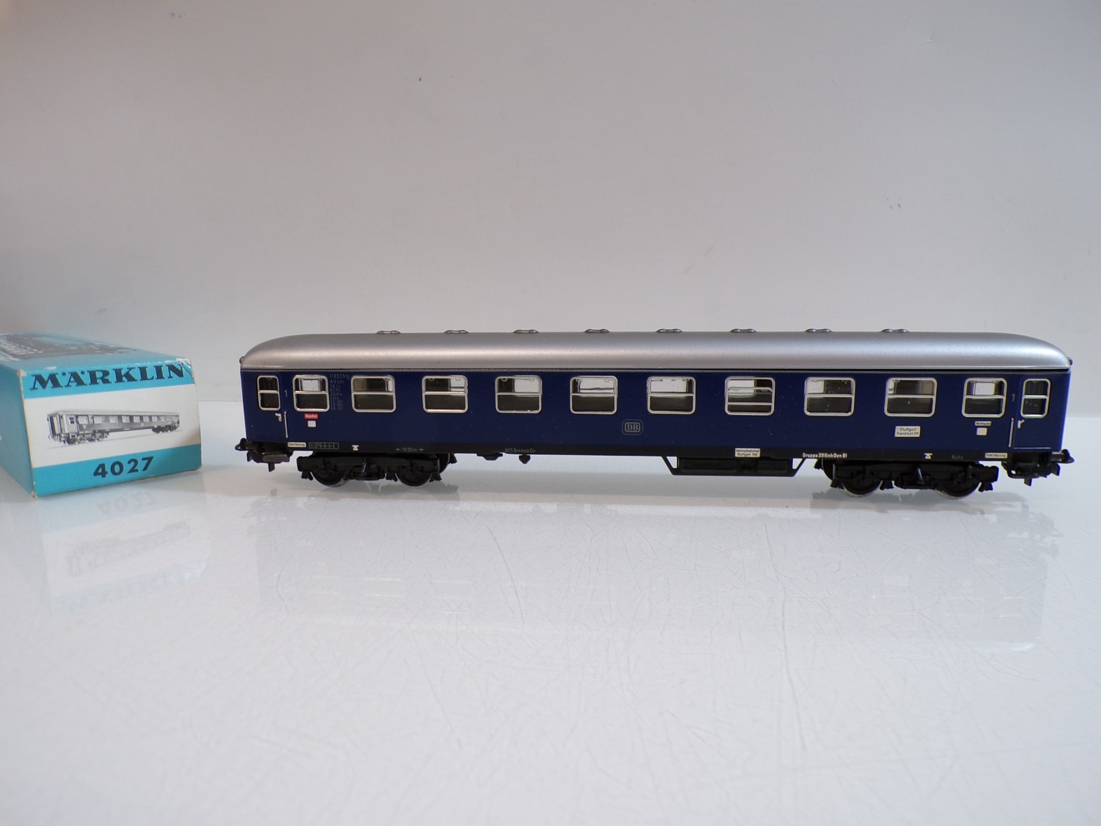 Märklin H0 4027 Personenwagen 1.Kl. der DB Blech in OVP BH1752