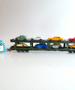 Märklin H0 4074 Autotransportwagen Autoreisezug mit 8 PKW´s der DB in OVP BH1512