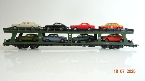 Märklin H0 4074 Transportwagen Autoreisezug mit Autos der DB in OVP PR9091 – Bild 3
