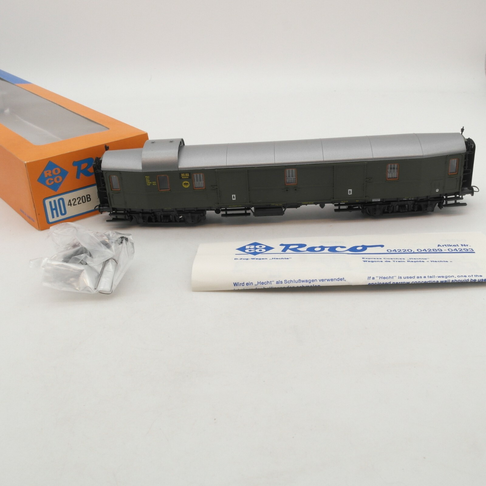 Märklin H0 4220B Hecht Gepäckwagen der DB in OVP RA296
