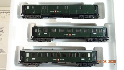 Märklin H0 42383 Oldtimer Wagen-Set der SBB in OVP PR9556 – Bild 3
