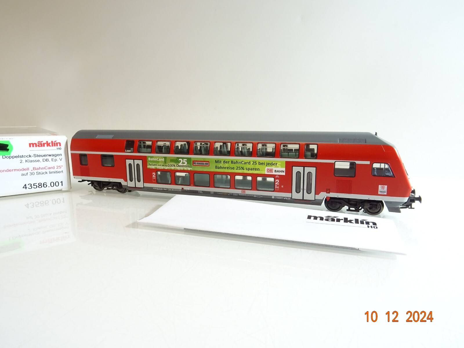 Märklin H0 43586.001 Doppelstock Steuerwagen BahnCard 25 limitiert in OVP PR4691