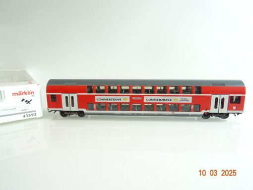 Märklin H0 43592 Doppelstockwagen Commerzbank 2. Kl. der DB in OVP PR6459