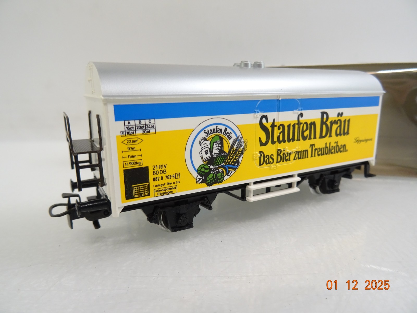 Märklin H0 4429 Kühlwagen Staufen Bräu der DB in OVP RR5109 – Bild 3
