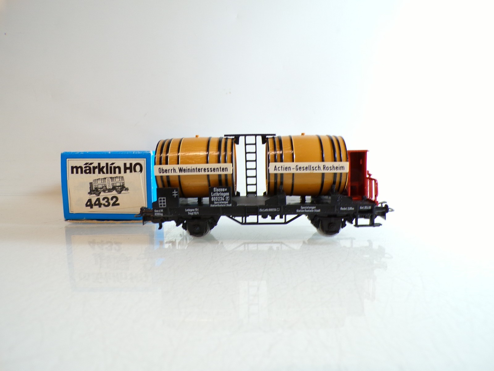 Märklin H0 4432 Weinfässerwagen in OVP BH1476 – Bild 3