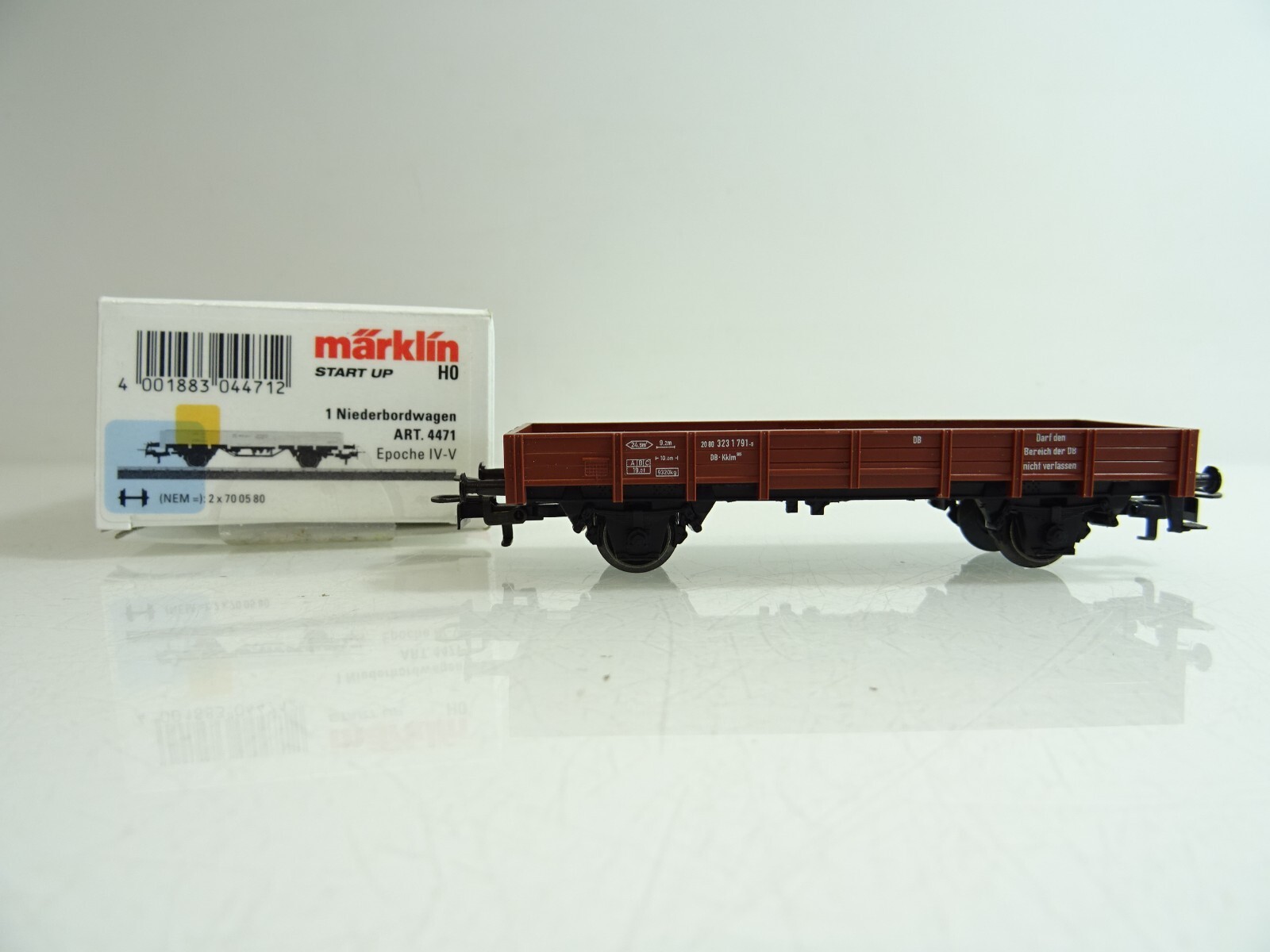 Märklin H0 4471 Niederbordwagen der DB in OVP PR1131
