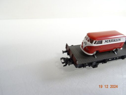 Märklin H0 45083 Flachwagen mit Ladung zwei VW Transporter der DB in OVP CK5003 – Bild 5