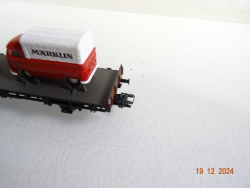 Märklin H0 45083 Flachwagen mit Ladung zwei VW Transporter der DB in OVP CK5003 – Bild 6