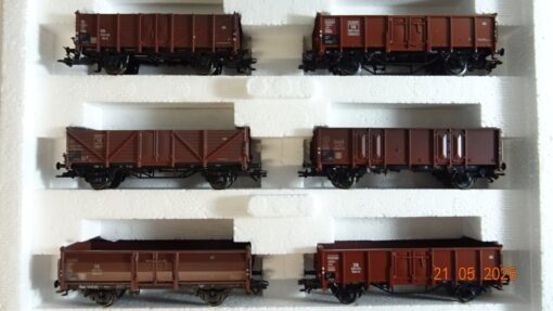 Märklin H0 46021 Wagenset Die junge DB 6 Hochbordwagen der DB in OVP PR7853 – Bild 3