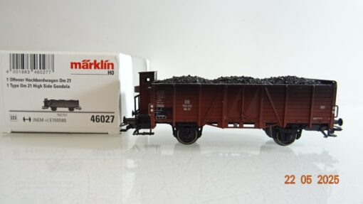 Märklin H0 46027 Hochbordwagen mit Kohleladung der DB in OVP PR7947