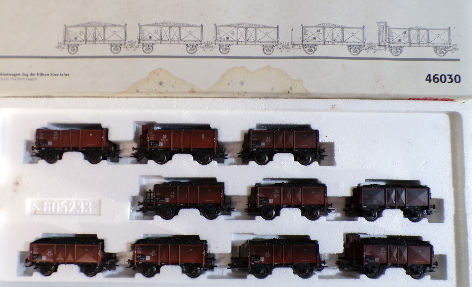 Märklin H0 46030 Kohlenwagen-Zug der frühen 50er-Jahre der DB in OVP BH1912 – Bild 3