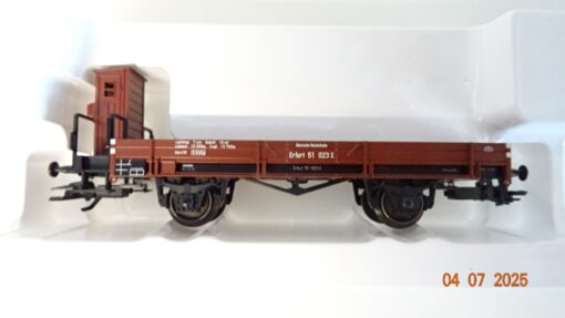 Märklin H0 46071 Niederbordwagen mit Bremserhaus der DR in OVP PR8871 – Bild 3