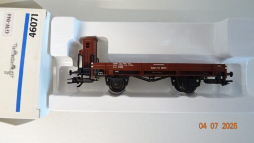 Märklin H0 46071 Niederbordwagen mit Bremserhaus der DR in OVP PR8871
