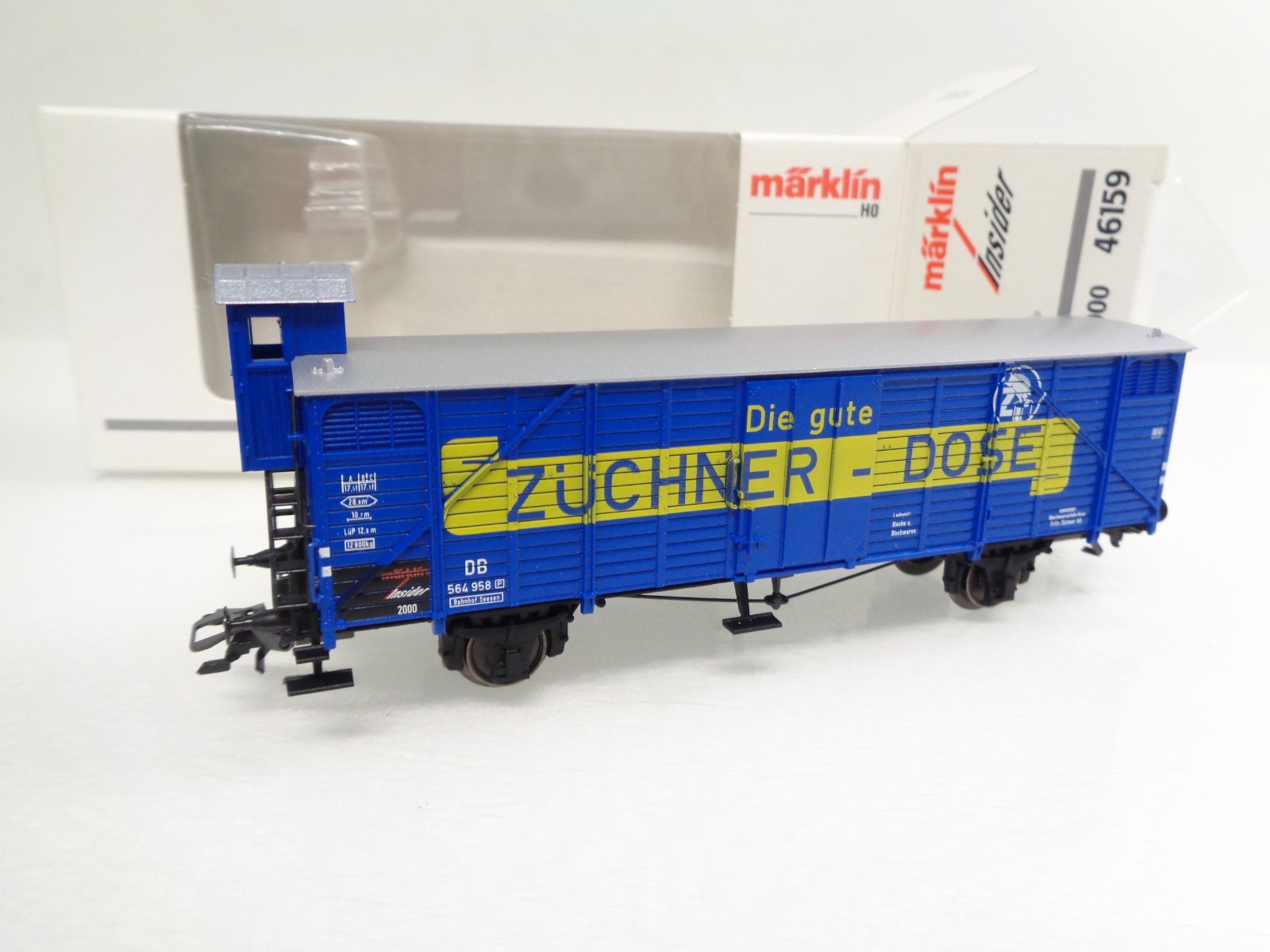 Märklin H0 46159 Güterwagen Züchner Dose Jahreswagen 2000 in OVP RR4814