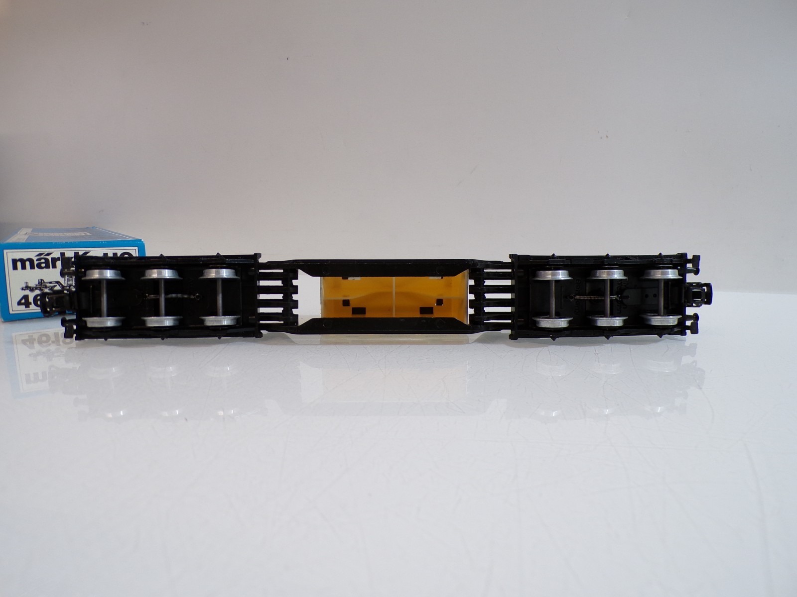 Märklin H0 4618 Tiefladewagen mit Überseekiste der DB in OVP BH1755 – Bild 4