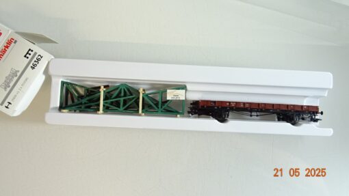 Märklin H0 46362 Niederbordwagen mit Ladung der DB in OVP PR7925