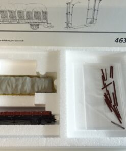 Märklin H0 46365 Rungenwagen mit Stroh-Beladung ohne Lademaß d. DB in OVP PR8143