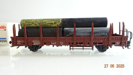 Märklin H0 4694 Rungenwagen mit Ladung der DB in OVP PR8101 – Bild 3
