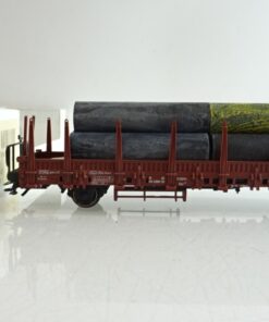 Märklin H0 4694 Rungenwagen mit Ladung der DB in OVP PR8102