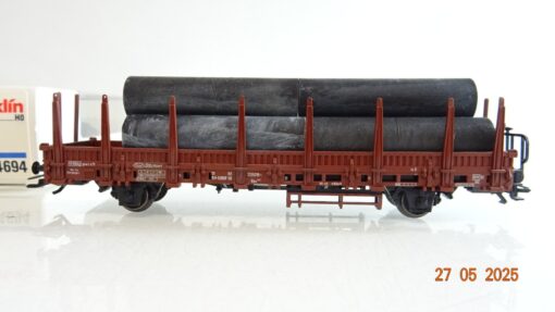 Märklin H0 4694 Rungenwagen mit Ladung der DB in OVP PR8103 – Bild 3