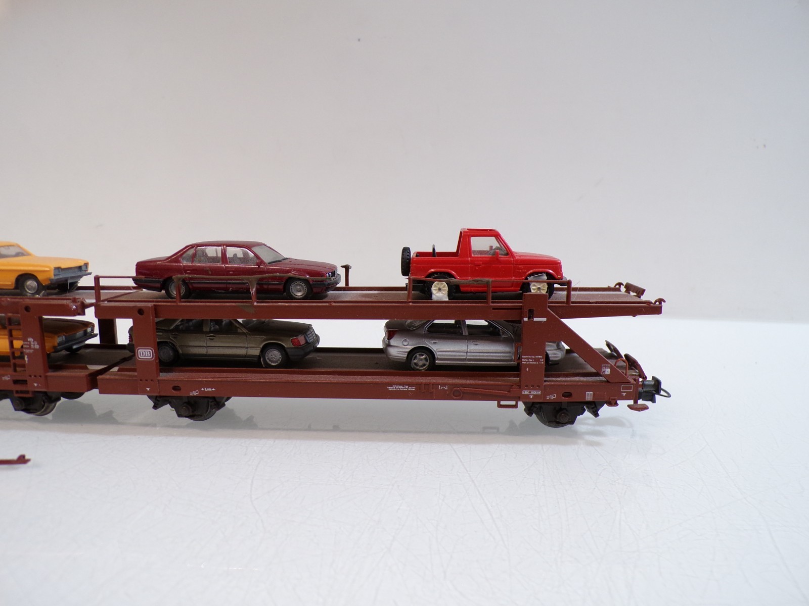 Märklin H0 4712 Autotransportwagen mit PKW´s der DB in OVP BH1852 – Bild 3