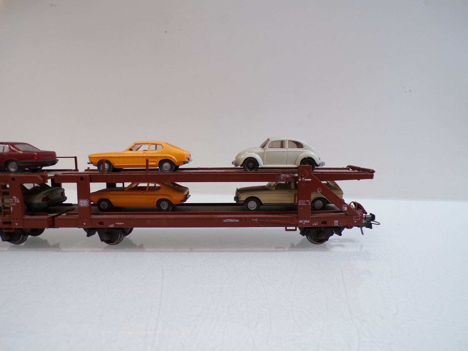 Märklin H0 4712 Autotransportwagen mit PKW´s der DB in OVP BH1852 – Bild 6