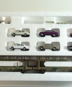 Märklin H0 47121 Doppel-Autotransportwagen mit 8 Mercedes Benz PKW in OVP PR9617