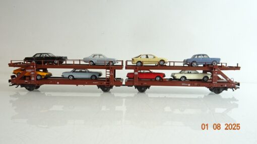 Märklin H0 47124 Autotransportwagen mit PKW´s der DB PR9375 o. – Bild 3
