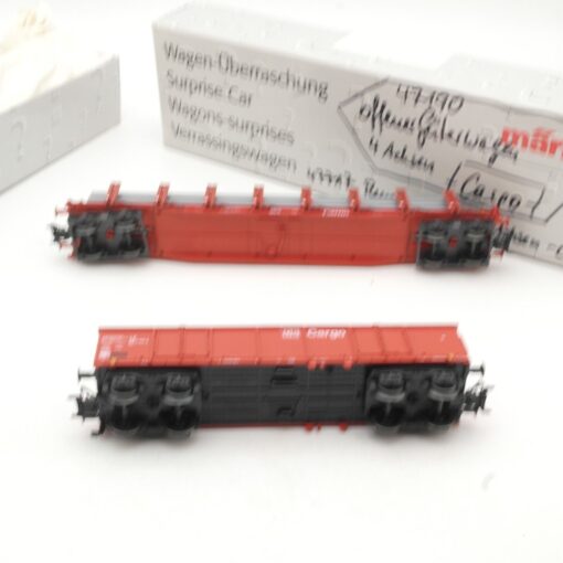 Märklin H0 47717 Rungenwagen der DB Cargo + 47190 Güterwagen offen in VP QR8553 – Bild 5