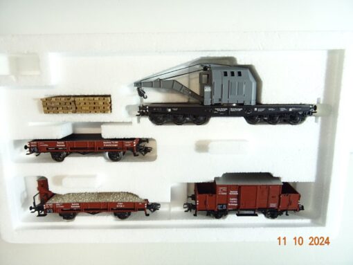 Märklin H0 47893 Wagen-Set Gleisbauzug der DR neuwertig in OVP PR3175 – Bild 3