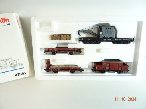 Märklin H0 47893 Wagen-Set Gleisbauzug der DR neuwertig in OVP PR3175