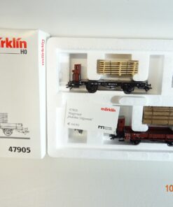 Märklin H0 47905 Wagen-Set Mobiles Sägewerk neuwertig in OVP PR3155