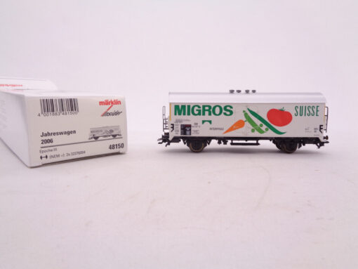 Märklin H0 48150 Kühlwagen Migros Jahreswagen 2006 in OVP TF1207