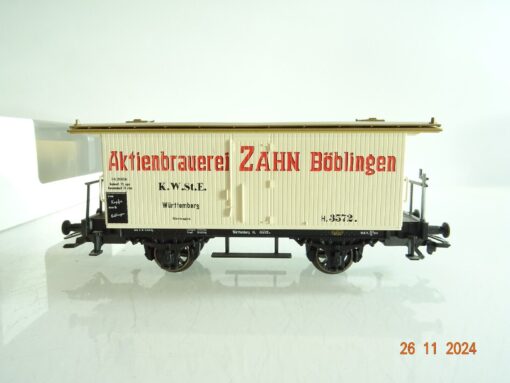 Märklin H0 48281 Kühlwagen Aktienbrauerei Zahn der K.W.St.E. in OVP PR4172 – Bild 3