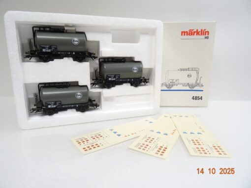 Märklin H0 4854 Kesselwagen-Set 3tlg. EVA der DB in OVP JL3602
