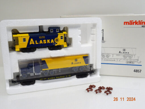 Märklin H0 4857 Alaska USA Güterwagen-Set 2tlg. in OVP LE7544