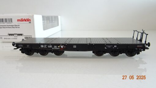 Märklin H0 48693 Schwerlastwagen mit Rungen der DB in OVP PR8091 – Bild 3