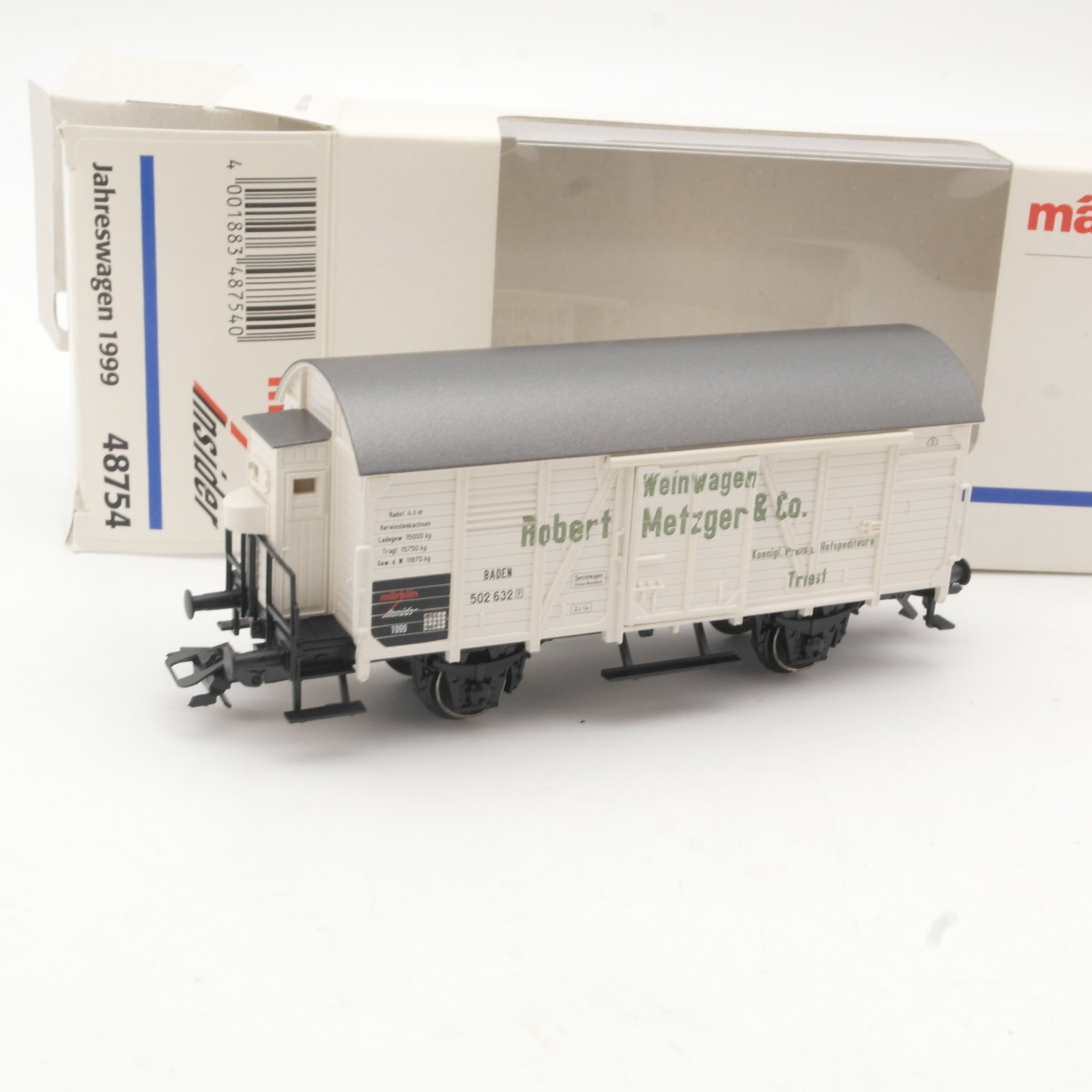 Märklin H0 48754 Jahreswagen 1999 Metzger & Co. in OVP RR5532