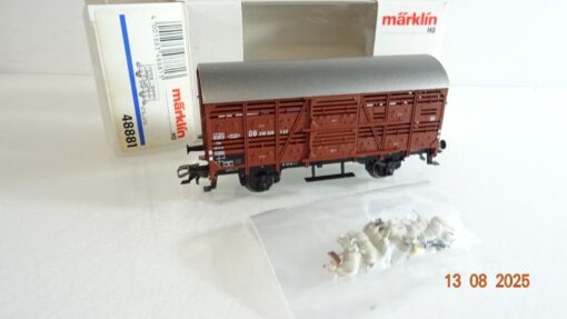 Märklin H0 48881 Verschlagwagen Kleinviehwagen mit Tieren in OVP RR2816 – Bild 4