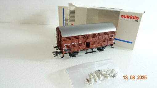 Märklin H0 48881 Verschlagwagen Kleinviehwagen mit Tieren in OVP RR2816