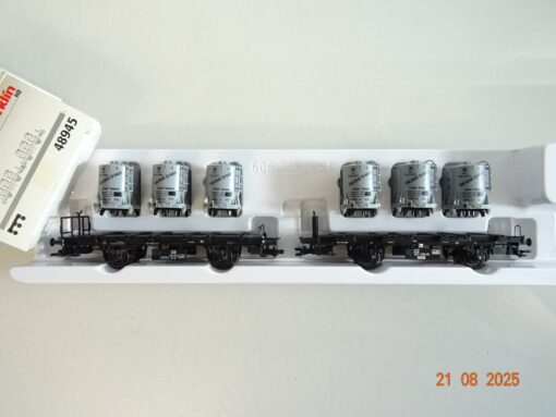 Märklin H0 48945 Wagen-Set Behältertragwagen 2 tlg. der DB in OVP PR9703