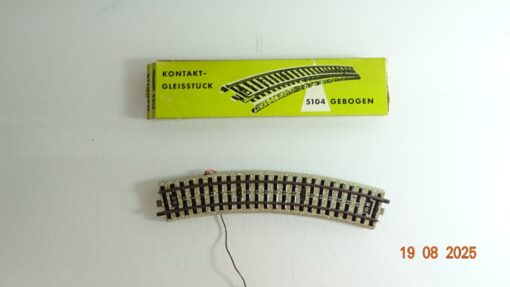 Märklin H0 5104 Anschlussgleisstück gebogen siehe Foto in OVP PK 621