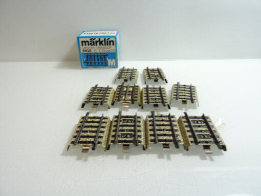 Märklin H0 5108 M-Gleis Ausgleichstücke gerade 1/4 10St. Foto in OVP CK318